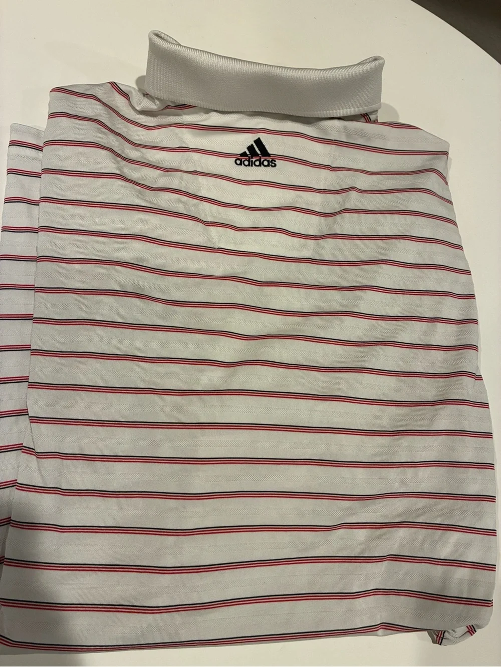 Adidas Climacool Old Waverly Golf PoloThin Red and Black Stripes